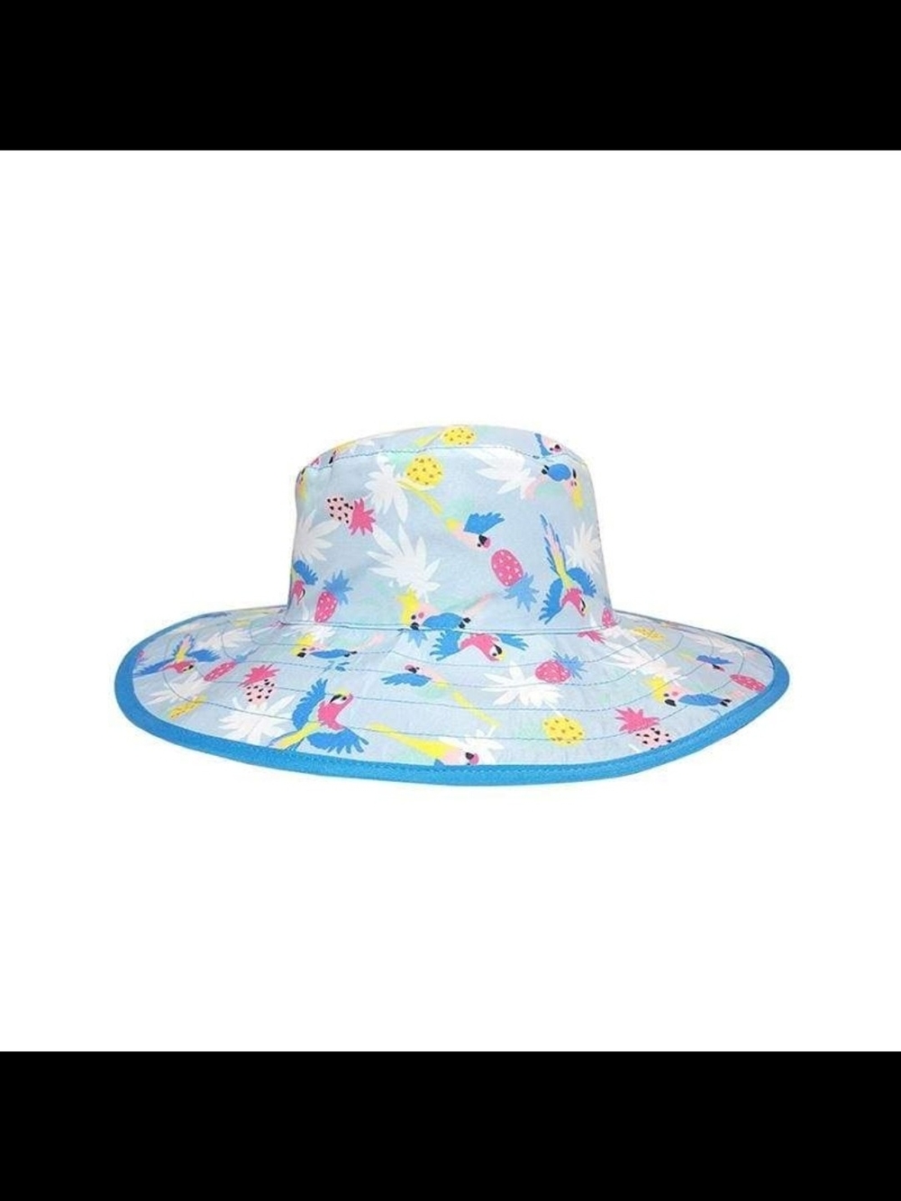 BaBy BanZ Light Blue Tropical Parrot & Pineapple Sun Hat